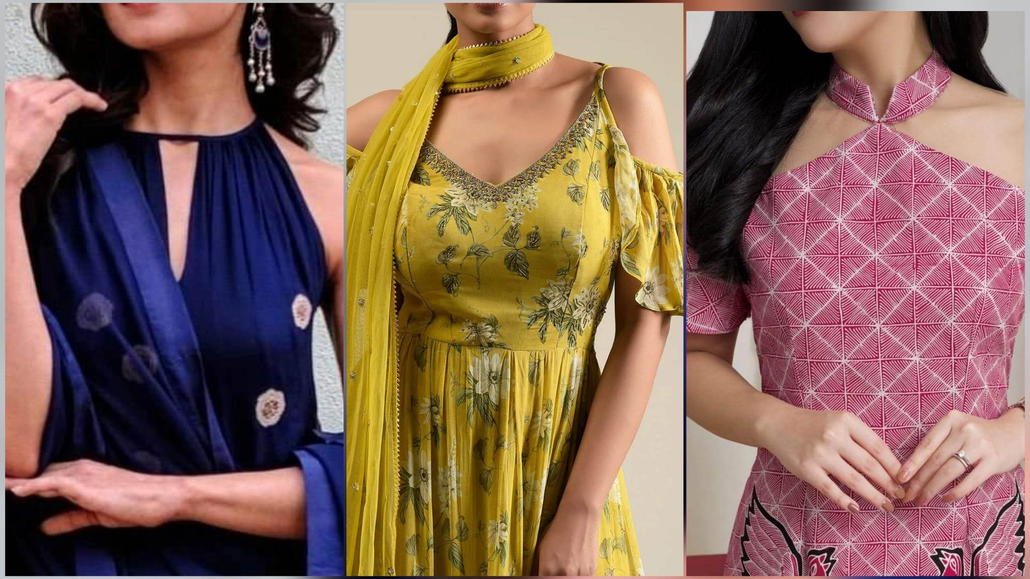 Different types of Gota Patti neck designs you need to try - Baggout