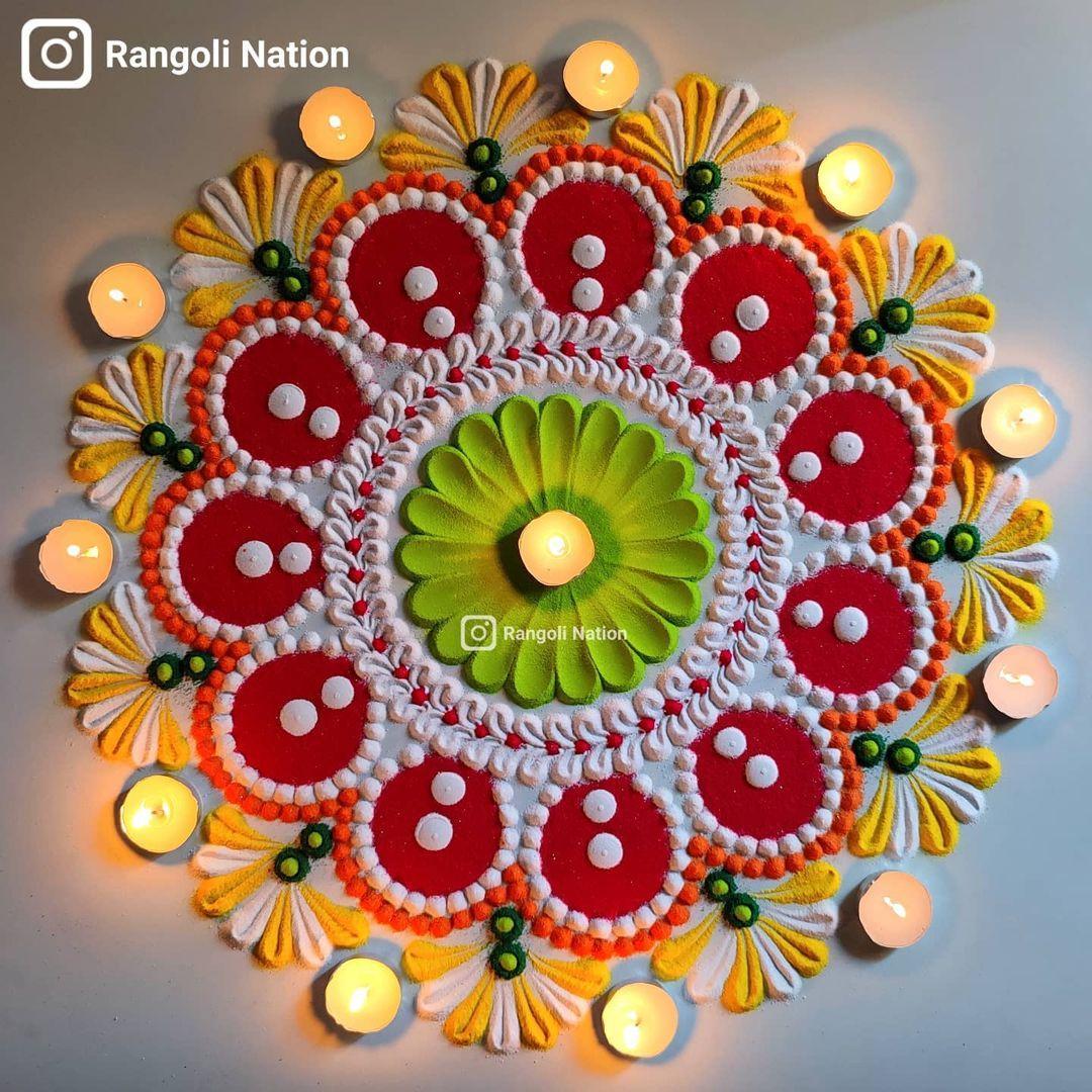 rangoli design for diwali 