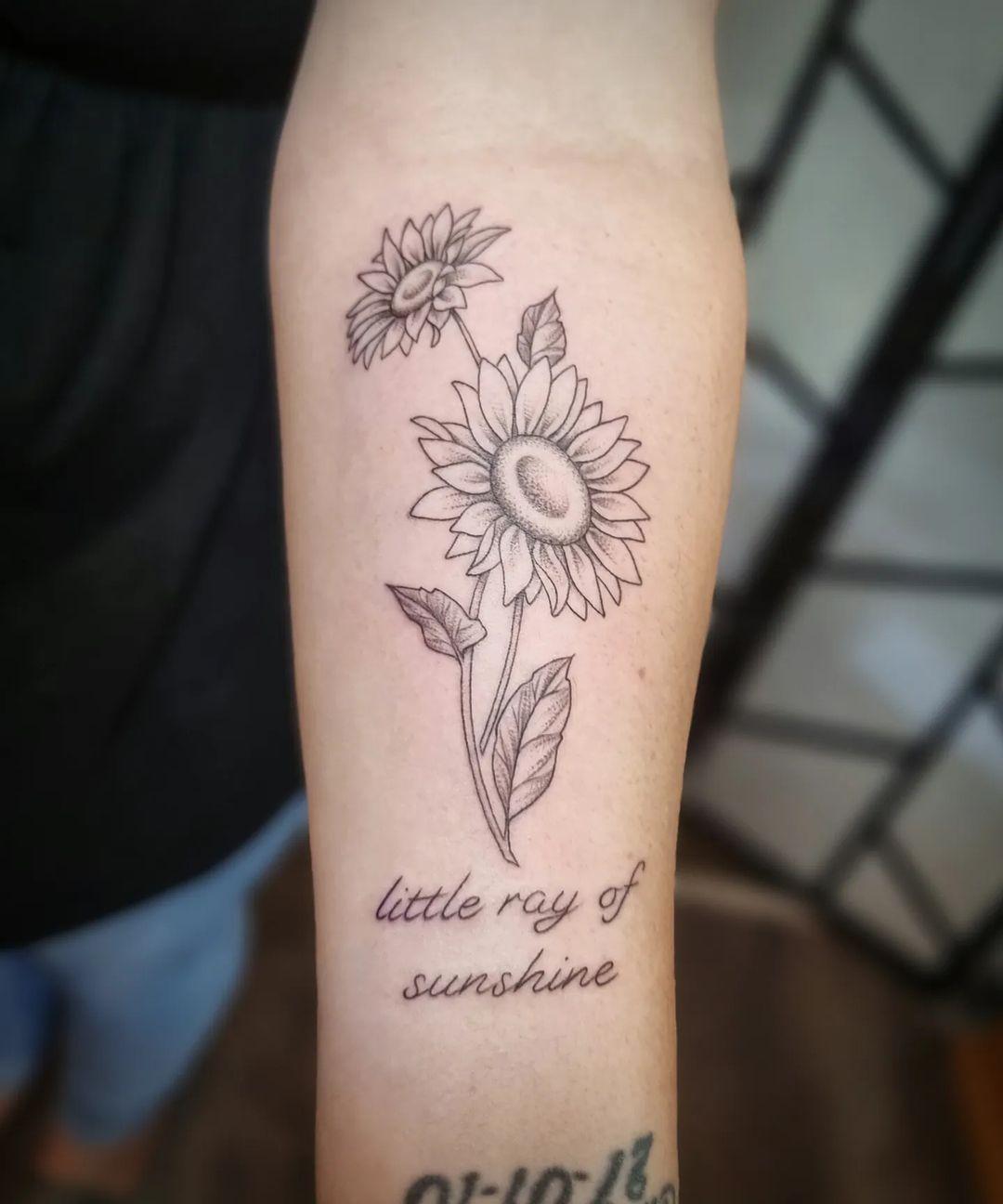 Sunflower Tattoo Ideas